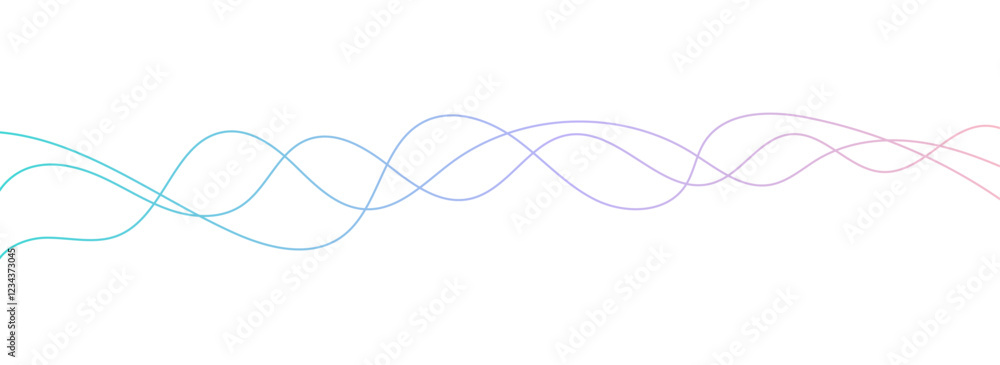 Poster abstract random colorful line pencil art abstract vector background. curve wave seamless pattern. li