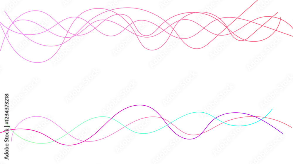 Poster dynamic gradient colorful flowing wave design element. abstract wavy lines gradient vector line blen