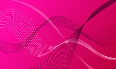 pink purple soft light lines wave curves on soft gradient abstract background