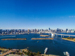Fototapeta premium 【東京都】お台場から見た東京の風景