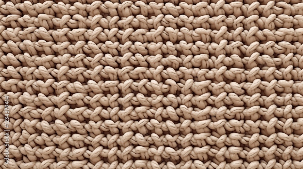 Aufkleber seamless beige crochet knitted texture patterns suitable for various design projects and creative ap