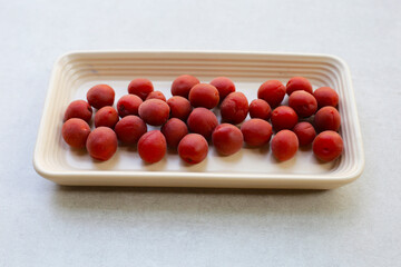 Traditional Japanese sour plums, red plum