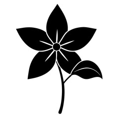 black and white flower