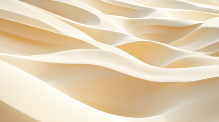 Obraz premium Smooth flowing beige fabric creating elegant waves
