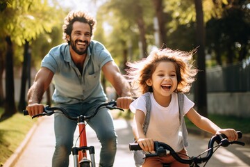 Obraz premium Latina Brazilian bicycle laughing cycling.