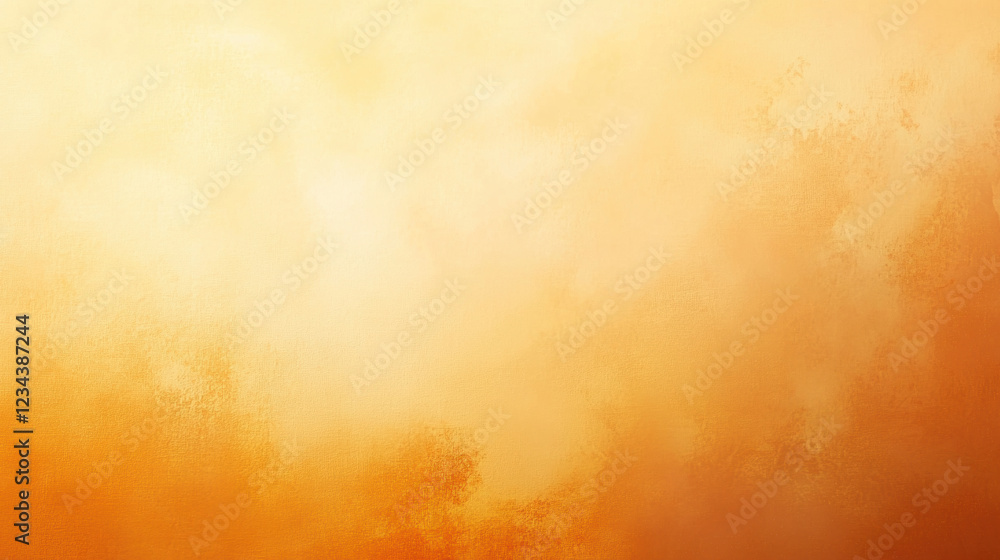 Aufkleber golden orange background with soft light and texture creating elegant and luxurious design