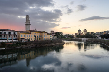 Obraz premium Verona im Sonnenuntergang