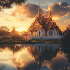 Images in literature about temples in Thailand