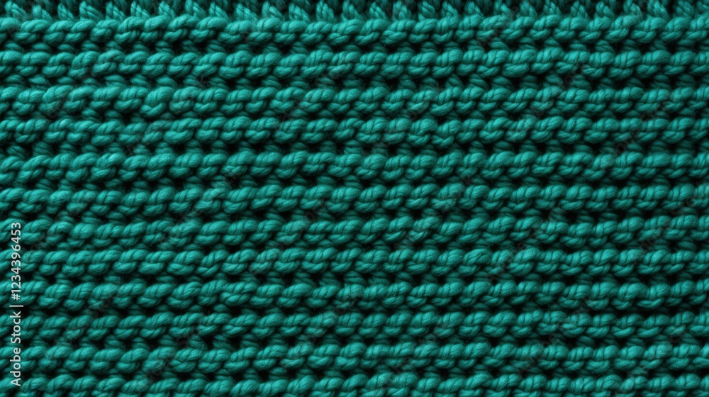 Poster green crochet knitted seamless texture for various design projects and backgrounds in crafts and tex