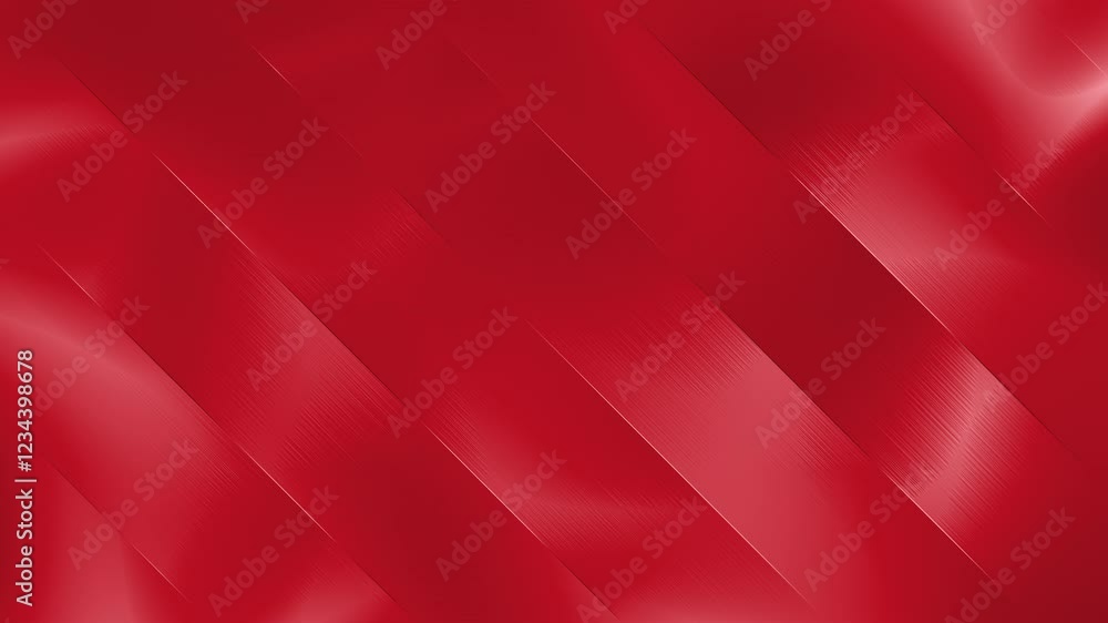 Poster vibrant red geometric stripes - abstract diagonal gradient animation background