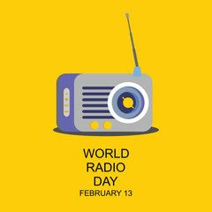 world radio day icon
