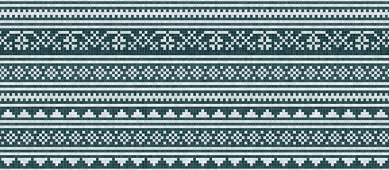 Scandinavian style seamless mosaic tiles pattern