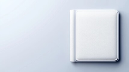 Minimalist wallet icon on white background digital design graphic