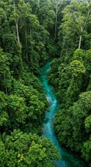 Fototapeta premium Tropical River Phone Wallpaper Paradise