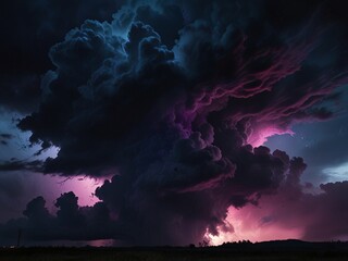 An abstract background featuring neon clouds, ideal for futuristic or dream-like digital artworks. ,Close-up Sky twilight