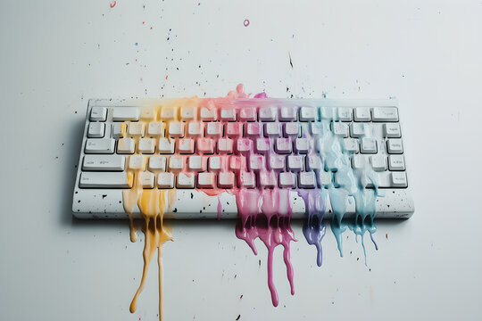 Dripping Art Keyboard