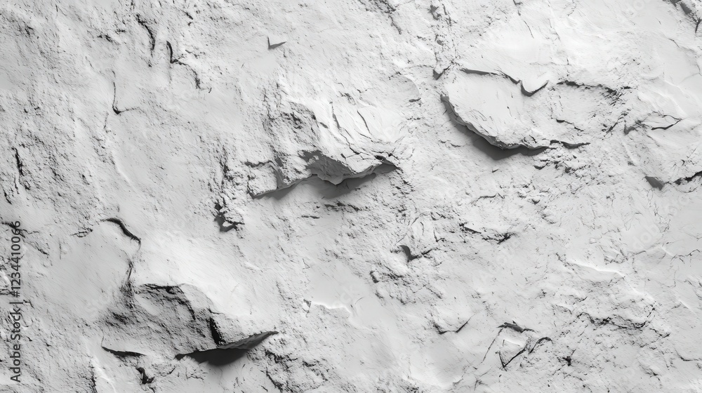 Poster textured surface featuring a blend of fine powdery grains and large fractured elements for visual an