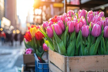 Compilation of teacher resources in a vibrant spring marketplace