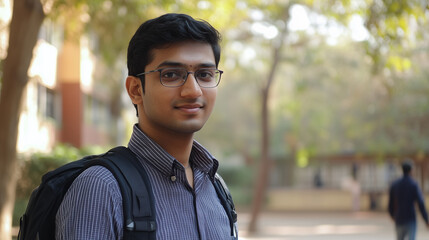 Young Indian IT professional fresher