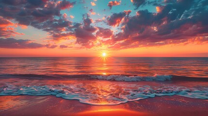 Sunset over the Ocean