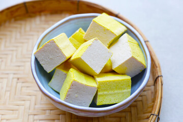Soy tofu cubes, Tofu soy bean curd