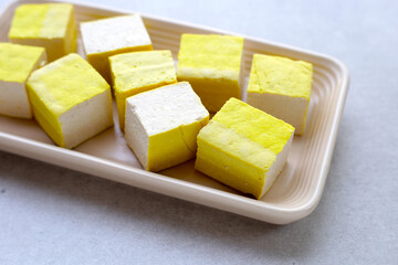 Soy tofu cubes, Tofu soy bean curd