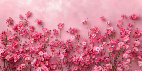 Blooming pink petals floral arrangement indoor studio soft lighting aesthetic background vibrant nature concept for beauty and serenity