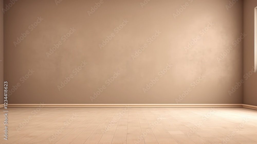 Poster 3d render of an empty dark beige wall background ideal for various design projects and creative appl