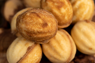 shortbread dessert with boiled condensed milk inside