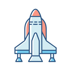 space shuttle icon design