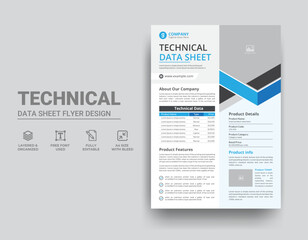 Technical Data Sheet Template Design