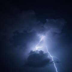 lightning in the sky