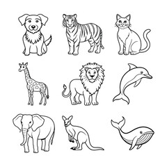 set of animals