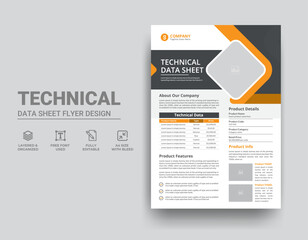 Technical Data Sheet Template Design