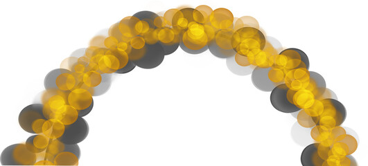 3d render of an symbol made of spheres