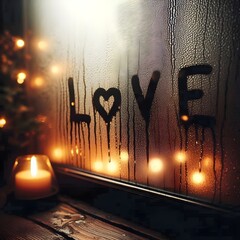 Love Left on a Rainy Window.
