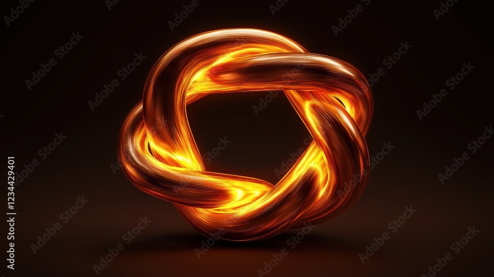 Poster glowing cyber security symbol with dynamic light and modern design elements