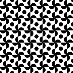 Geometric Black and White Backgrounds, Seamless Pattern, Digital Paper