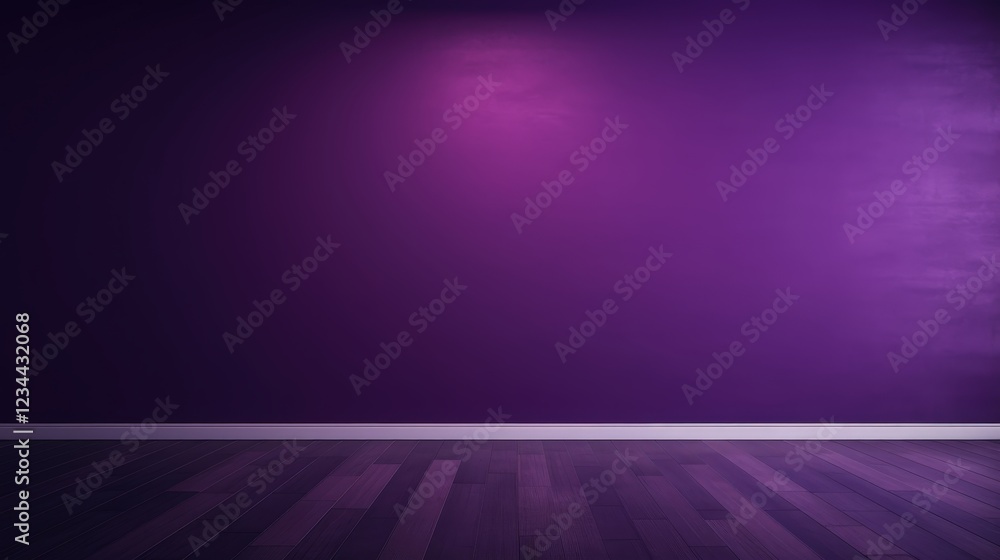 Poster 3d render of an empty dark purple wall background with smooth texture ideal for creative projects an