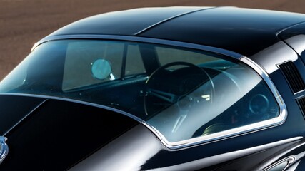 Rear window on a car