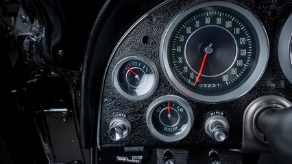 Speedometer in a car