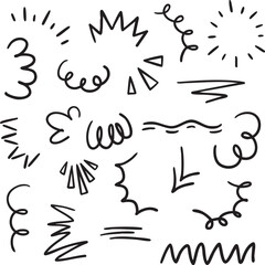 decorative commentary element doodles