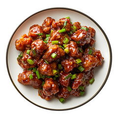 PNG Gobi Manchurian Against Transparent Background for Indian Cuisine, Restaurant, or Food Design Projects