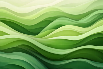 Green abstract plantation wavy background that shows lush green fields