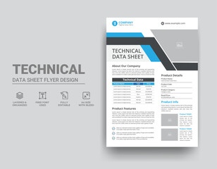Technical Data Sheet Template Design