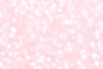 Pink bokeh glitter background. Valentine, Romance, Love, Wedding, Anniversary and Celebration backgrounds concept.