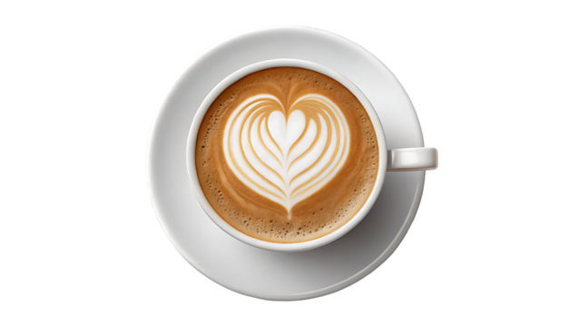 cup of coffee with heart