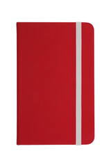 red notebook white stripe