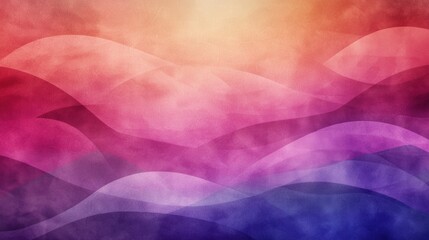 Obraz premium Vibrant Abstract Composition with Fluid Waves and Soft Gradients in Warm and Cool Tones