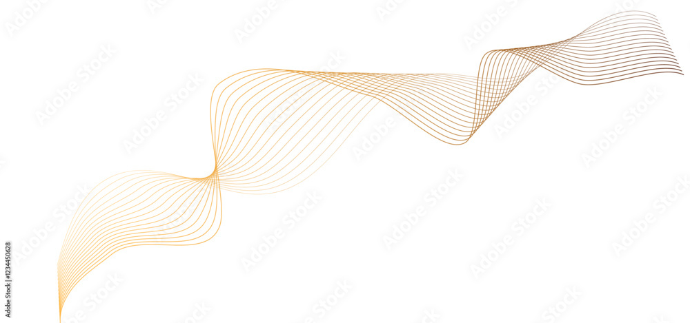 Poster abstract colorful line blend flow wave element for technology background design. vector abstract col